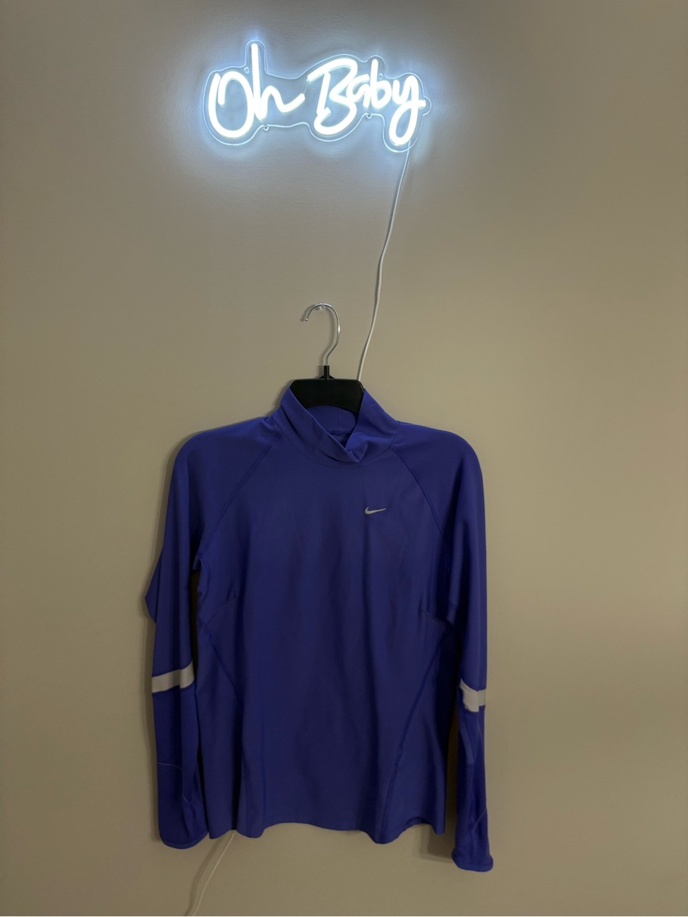 Nike Purple Dri-FIT Long Sleeve Training Top